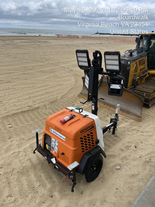 2023 Generac MLT2 Diesel, Flex Switch 120V Input, Powerzone Controller, 
(4) 320W LED Lights, 4kW Generator, 39.9 Gal Fuel Tank, 2" Ball, T3