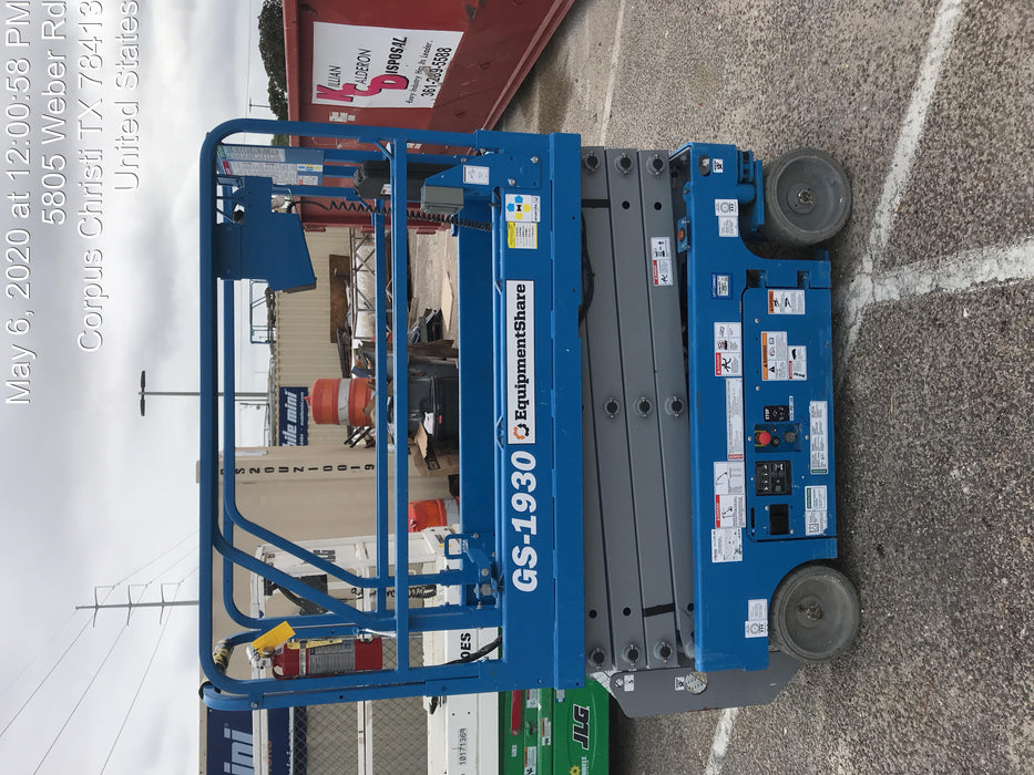 2019 Genie GS-1930 Fixed rails with chain Entry