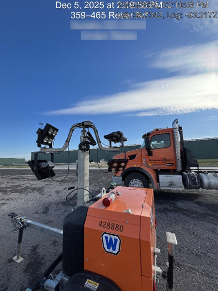 2024 Wanco WLTT-4MM4K Diesel, Deep Sea Controller, Shore Power Plug, Auto Start, (4) 350W LED Floodlights, 4kW Generator, 60 Gal Fuel Tank, 2" Ball, T3