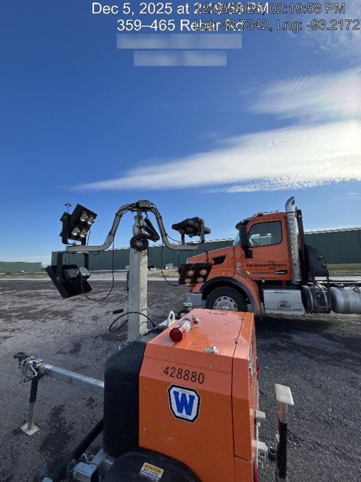 2024 Wanco WLTT-4MM4K Diesel, Deep Sea Controller, Shore Power Plug, Auto Start, (4) 350W LED Floodlights, 4kW Generator, 60 Gal Fuel Tank, 2" Ball, T3