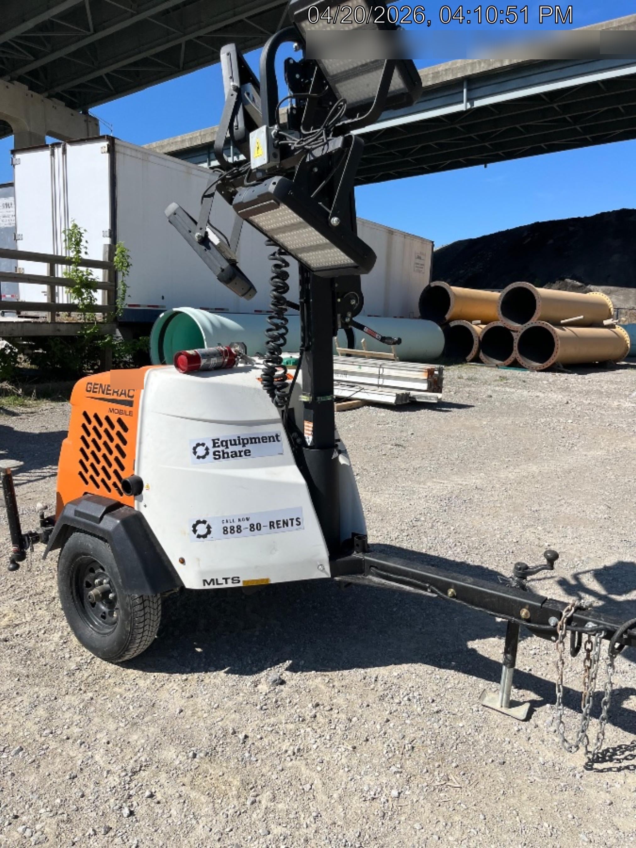 2023 Generac MLT2 Diesel, Flex Switch 120V Input, Powerzone Controller, (4) 320W LED Lights, 4kW Generator, 39.9 Gal Fuel Tank, 2" Ball, T3