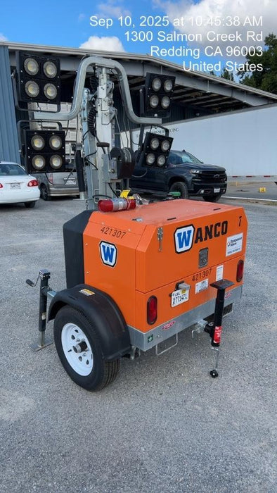 2024 Wanco WLTT-4MM4K Diesel, Deep Sea Controller, Shore Power Plug, Auto Start, (4) 350W LED Floodlights, 4kW Generator, 60 Gal Fuel Tank, 2" Ball, T3