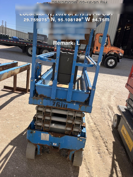 2017 Genie GS-1930 Genie GS-1930 Lift w/Fixed Rail and Chain Entry
