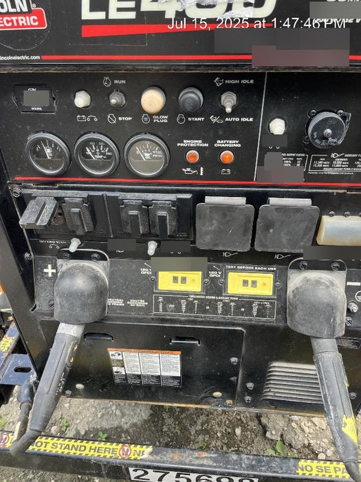 2022 Lincoln Electric LE400 Kubota V1505, Trlr, Cable Rack, Light Kit, ES Decals, T3