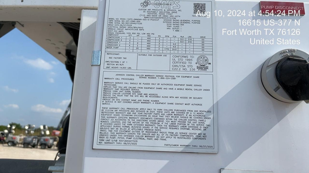 2024 CAPS PCHH-150TC-0NN0NN-5E5-0-PG2CEUP