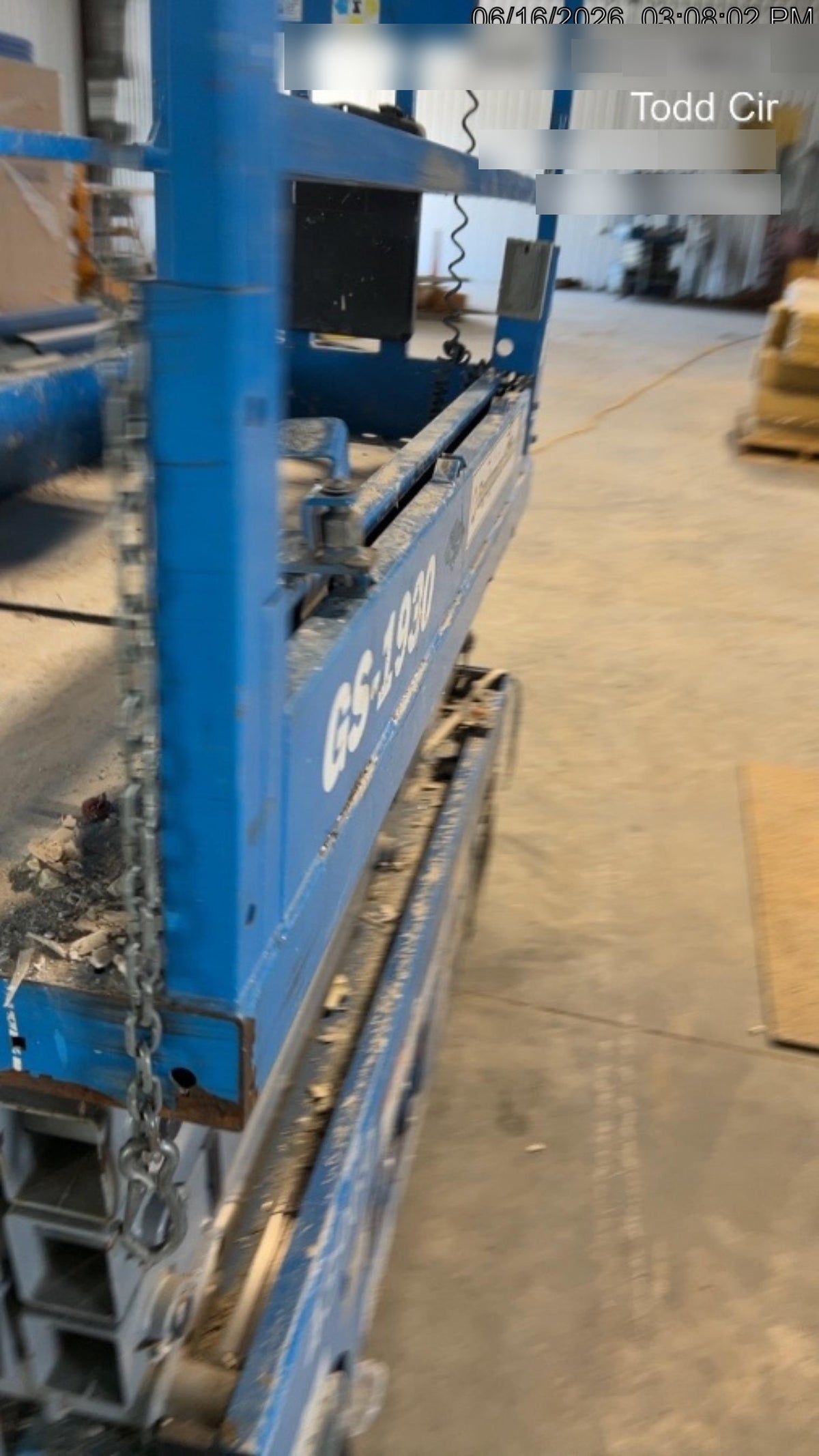 2019 Genie GS-1930 Fixed rails with chain Entry