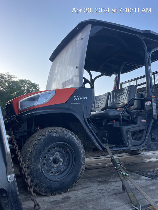 Kubota RTV-X1140W-H Plastic Canopy, Windshield Acrylic Clear, LED Strobe Light, Wire Harness Kit, Back up Alarm