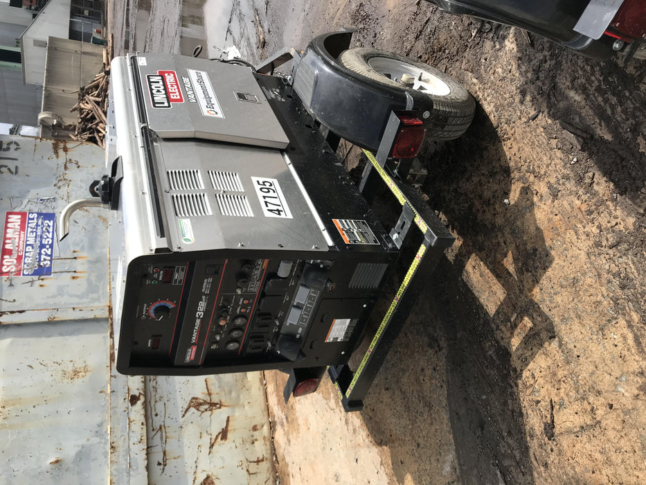 2019 Lincoln Electric Vantage 322 Ready-Pak 3, Two Wheel Trailer, Fender and Light Kit, Cable Rack