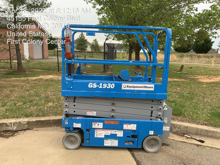 2020 Genie GS-1930 Fixed rails with chain entry gate - Pre A92.20