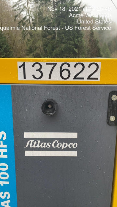 2021 ATLAS COPCO PAS 100 HF CS Enclosed