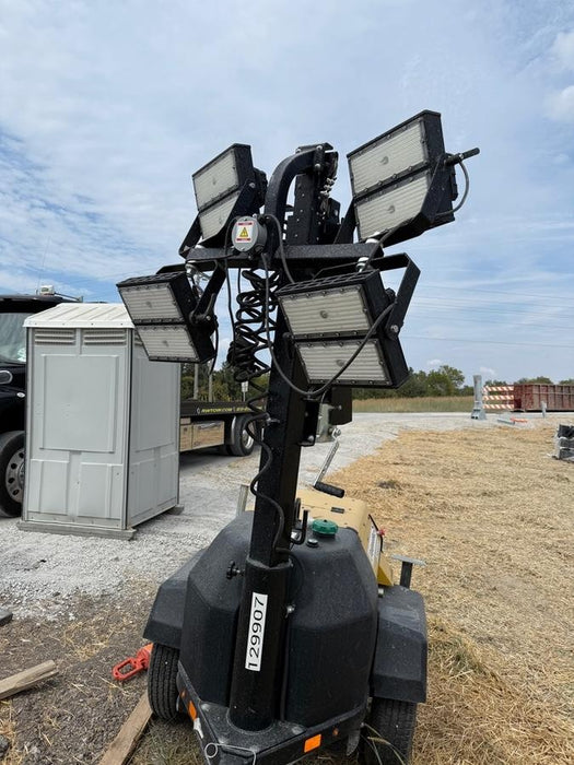 2022 Allmand NLV3GR (4) LED Light Fixture 350W, 23' Vertical Mast, 3kW Prime, Towable, ES Decals, T3