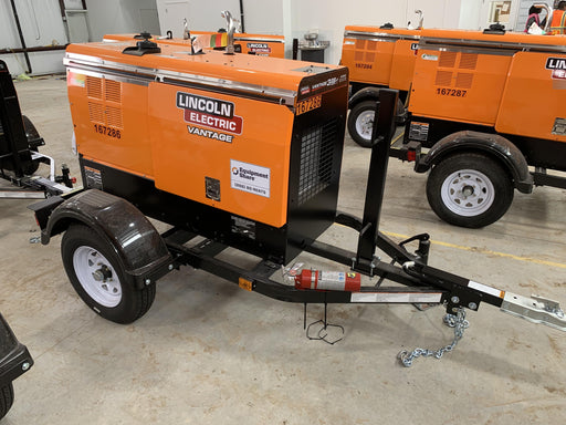 2021 Lincoln Electric Vantage 322 Vantage 322 Ready Pak 3 w/ Decals, ORANGE (includes trailer, cable rack, fender light kit) NO Telematics