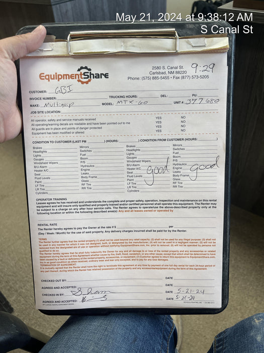 2023 MULTIQUIP MTX60HD