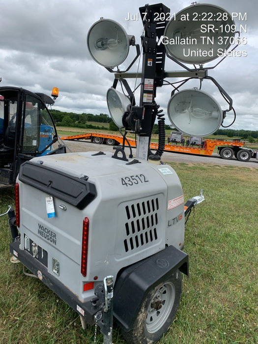 2019 Wacker Neuson LTV6L-MH Wacker Neuson LTV6L Mobile Light Tower w/Fuel Level Sensor Installed