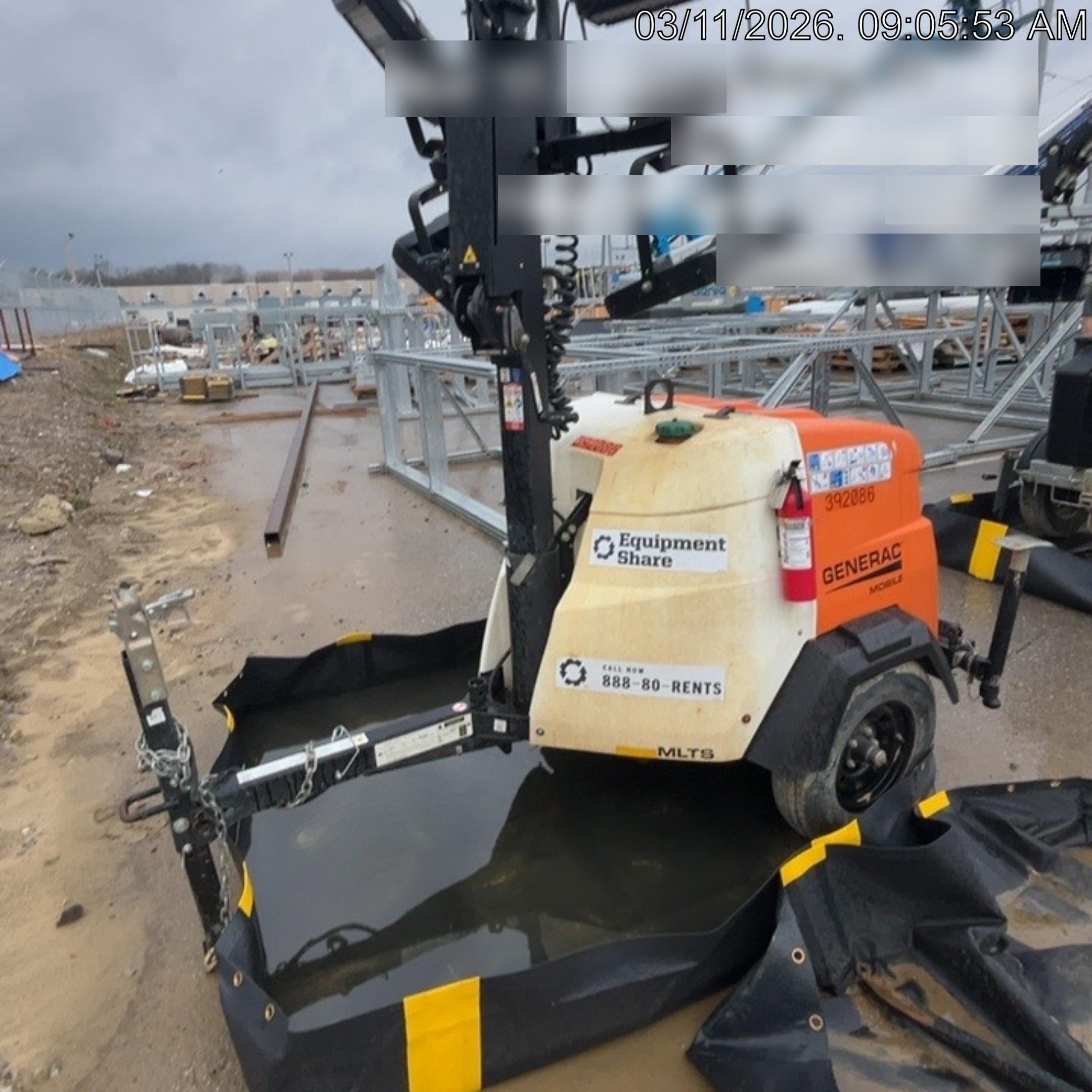 2024 Generac MLT2 Diesel, Flex Switch 120V Input, Powerzone Controller, 
(4) 320W LED Lights, 4kW Generator, 39.9 Gal Fuel Tank, 2" Ball, T3