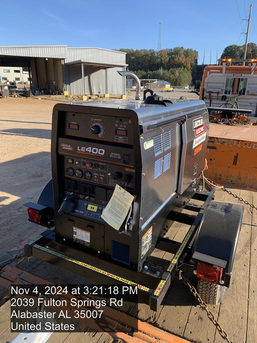 2024 Lincoln Electric LE400 Kubota V1505, Trlr, Cable Rack, Light Kit, ES Decals, T3