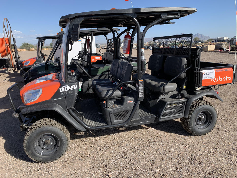 2021 Kubota RTV-X1140W-H Plastic Canopy, Windshield Acrylic Clear, LED Strobe Light, Wire Harness Kit, Back up Alarm
