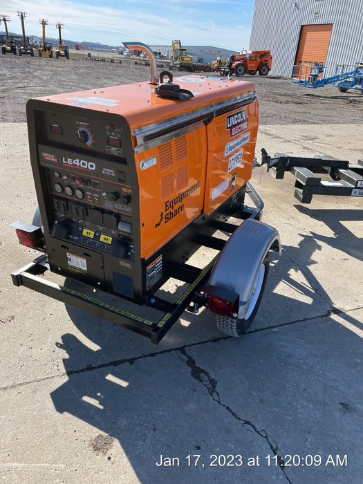 2022 Lincoln Electric LE400 Kubota V1505, Trlr, Cable Rack, Light Kit, ES Decals, T3