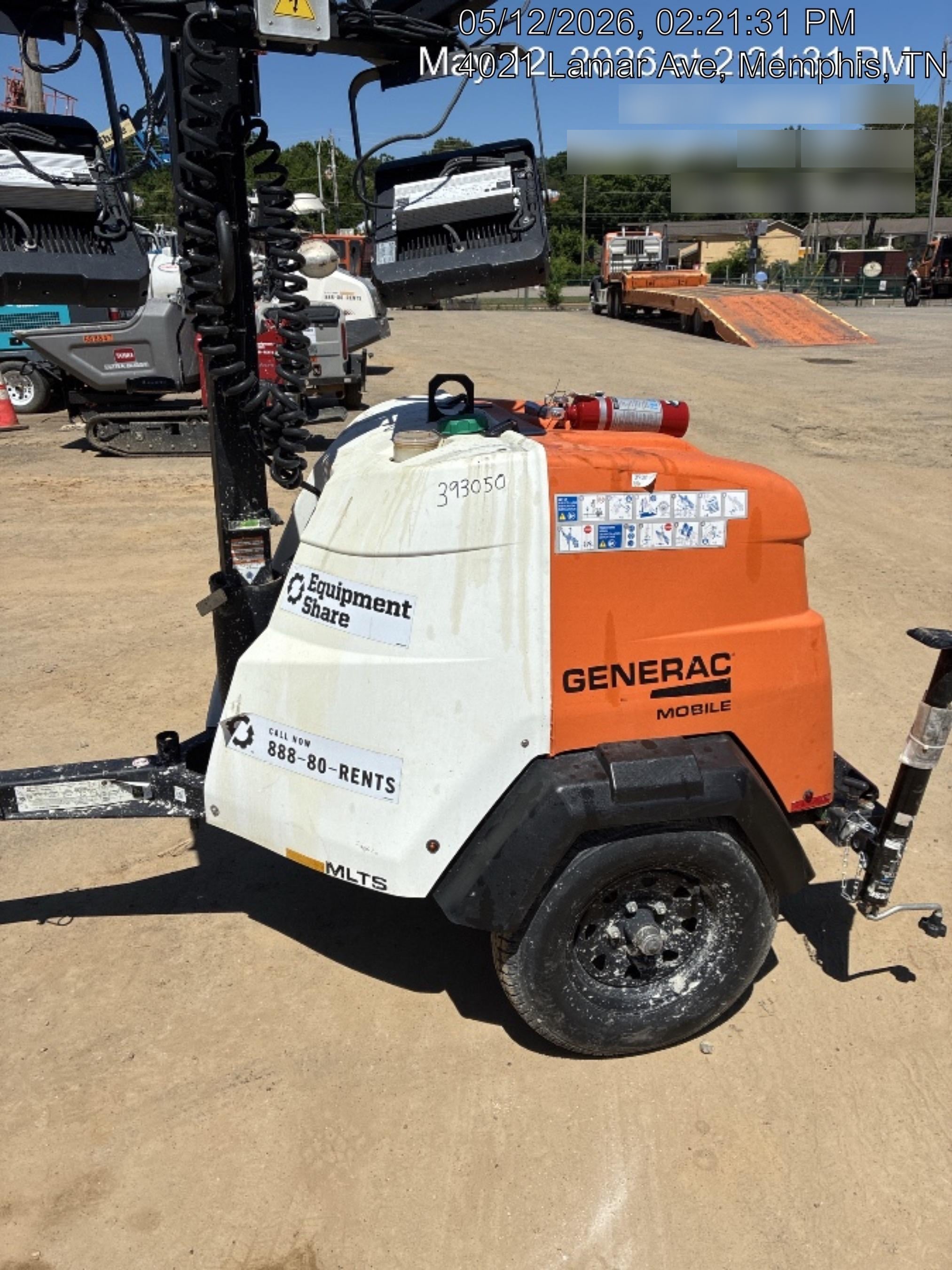 2024 Generac MLT2 Diesel, Flex Switch 120V Input, Powerzone Controller, 
(4) 320W LED Lights, 4kW Generator, 39.9 Gal Fuel Tank, 2" Ball, T3