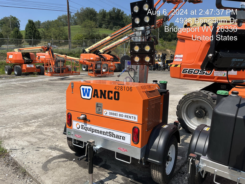 2024 Wanco WLTT-4MM4K Diesel, Deep Sea Controller, Shore Power Plug, Auto Start, (4) 350W LED Floodlights, 4kW Generator, 60 Gal Fuel Tank, 2" Ball, T3