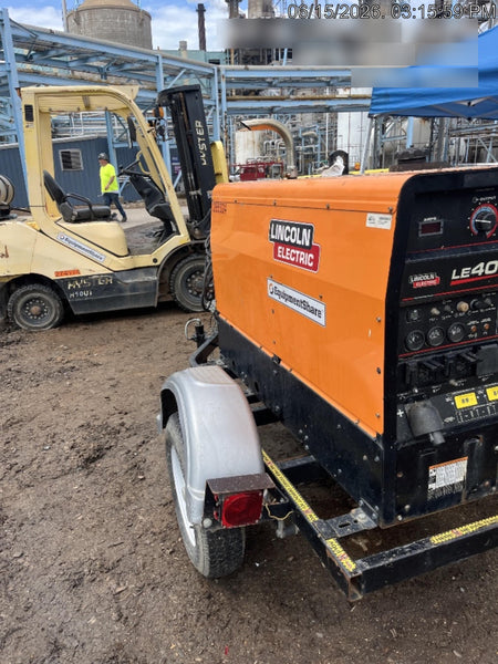 2022 Lincoln Electric LE400 Kubota V1505, Trlr, Cable Rack, Light Kit, ES Decals, T3