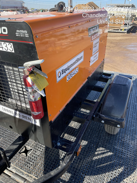 2023 Lincoln Electric LE400 Kubota V1505, Trlr, Cable Rack, Light Kit, ES Decals, T3