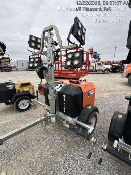 2024 Wanco WLTT-4MM4K Diesel, Mitsubishi L2E, 9.0HP @1800 rpm, Deep Sea Controller, Shore Power Plug, Auto Start, (4) 350W LED Floodlights, 4kW Generator, 60 Gal Fuel Tank, 2" Ball, T3