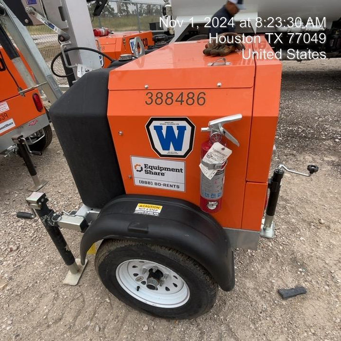 2024 Wanco WLTT-4MM4K Diesel, Deep Sea Controller, Shore Power Plug, Auto Start, (4) 350W LED Floodlights, 4kW Generator, 60 Gal Fuel Tank, 2" Ball, T3