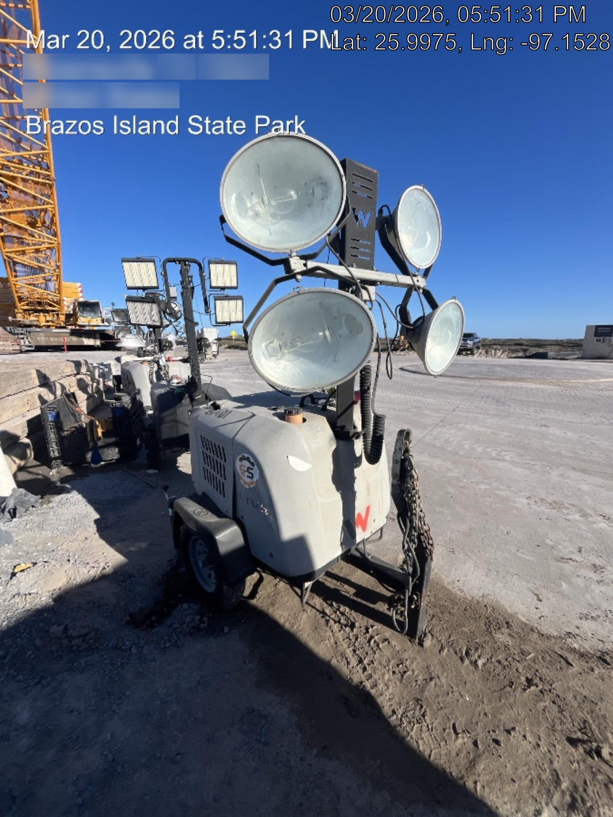2018 Wacker Neuson LTV6L-MH LTV6L Mobile Light Tower w/Fuel Level Sensor Installed