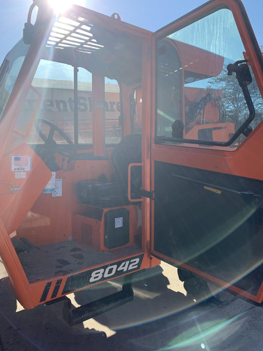 2020 Skytrak 8042 Cab/Heat/Air, Solid Tires, Work Lights, Beacon, Aux Hydraulics, Back up Alarm, Lifting Eye, ES Decals