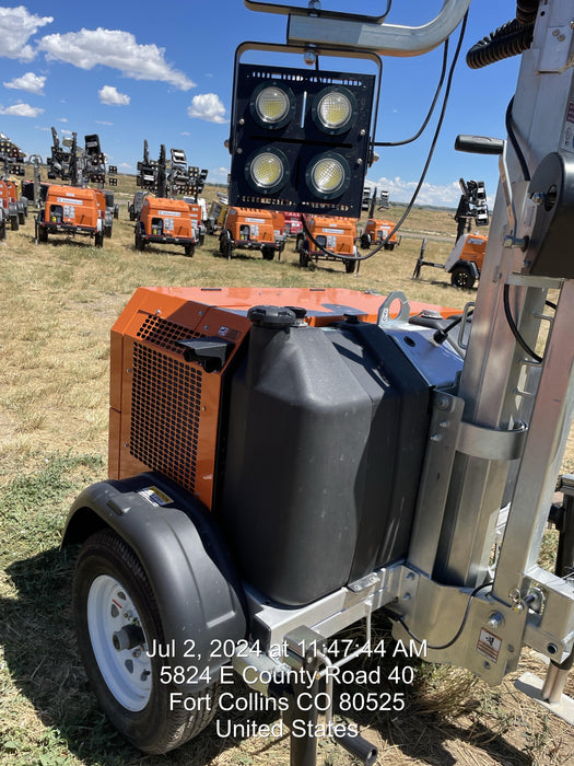 2024 Wanco WLTT-4MM4K Diesel, Deep Sea Controller, Shore Power Plug, Auto Start, (4) 350W LED Floodlights, 4kW Generator, 60 Gal Fuel Tank, 2" Ball, T3