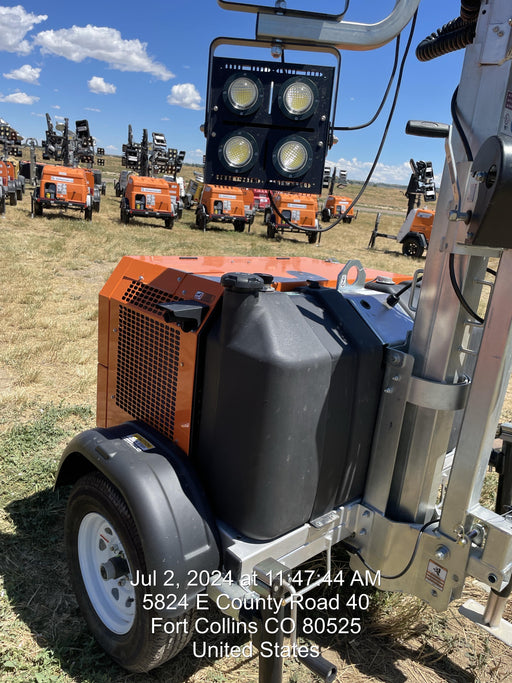 2024 Wanco WLTT-4MM4K Diesel, Deep Sea Controller, Shore Power Plug, Auto Start, (4) 350W LED Floodlights, 4kW Generator, 60 Gal Fuel Tank, 2" Ball, T3