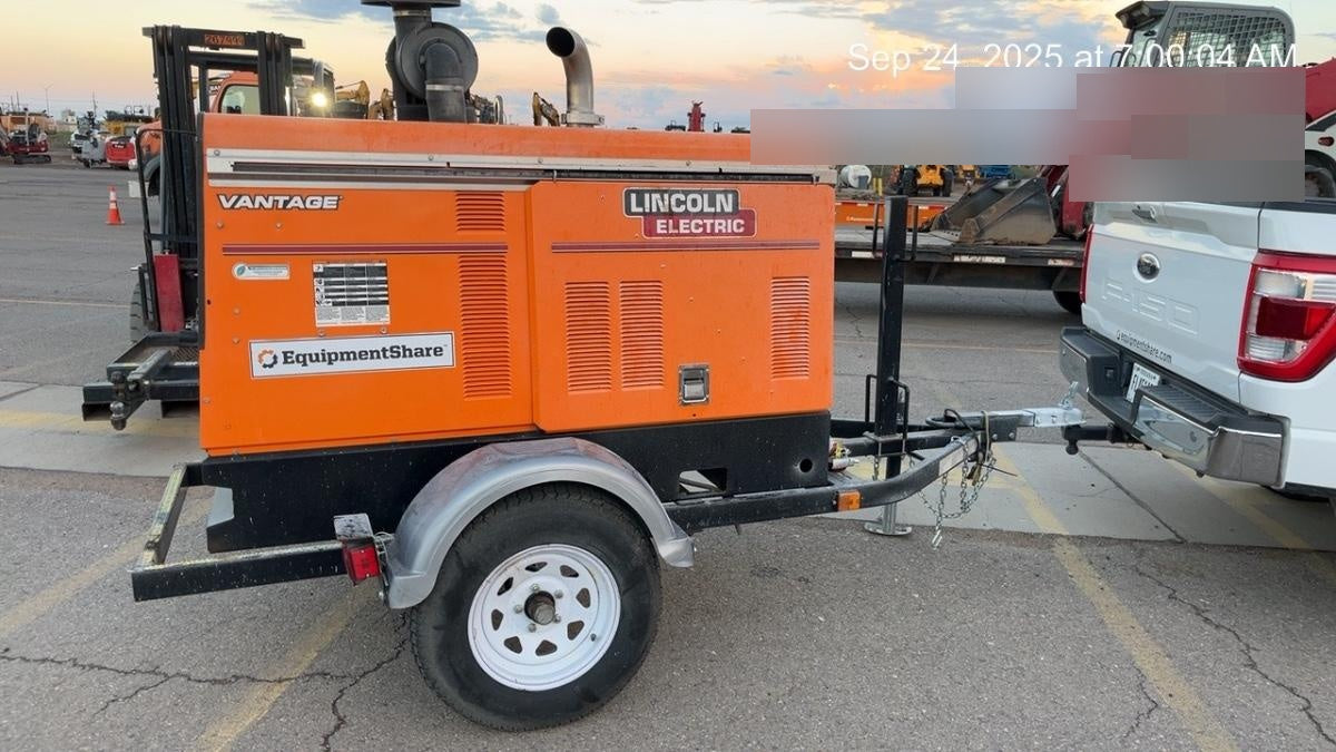 2023 Lincoln Electric Vantage 549X Crosslink Technology, Trailer Mounted, ES Decals, T3