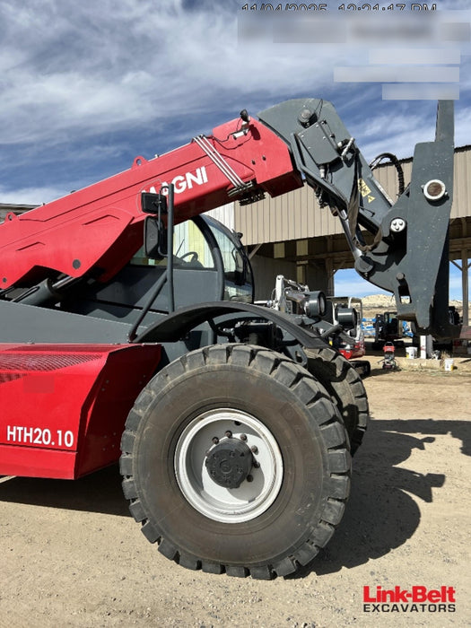 2019 Magni HTH 20.10 Two LED lights on cab - front, Four LED lights on cab - rear, Two LED lights on the boom, Camera on boom & back, Foam Filled Tires | Attachments: Forkcarriage 20 T with 96" forks & positioner w/Forkcarriage 20 T with 96" forks & positioner