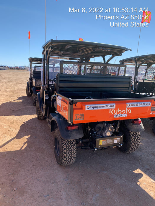 2022 Kubota RTV-X1140W-H Plastic Canopy, Windshield Acrylic Clear, LED Strobe Light, Wire Harness Kit, Back up Alarm