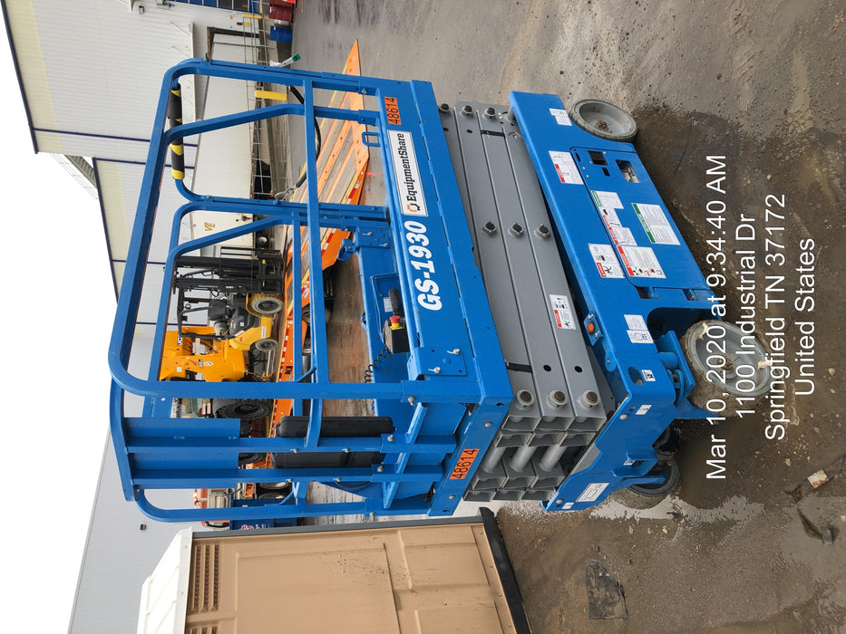 2019 Genie GS-1930 Fixed Rails with Chain Entry