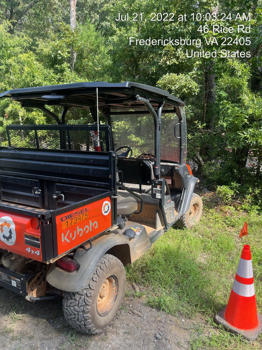 2021 Kubota RTV-X1140W-H Plastic Canopy, Windshield Acrylic Clear, LED Strobe Light, Wire Harness Kit, Back up Alarm