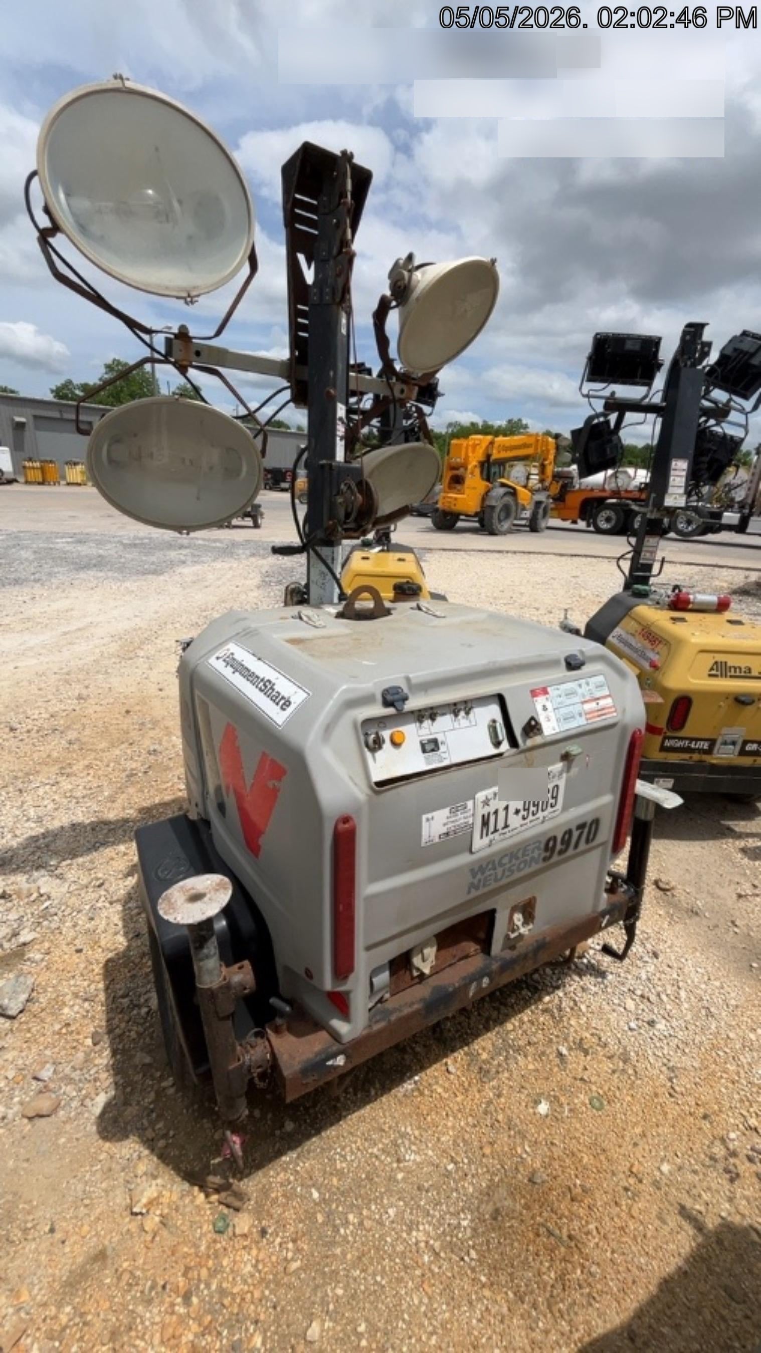 Wacker Neuson LTV6K-MH Wacker Neuson LTV6K Towable Light Tower