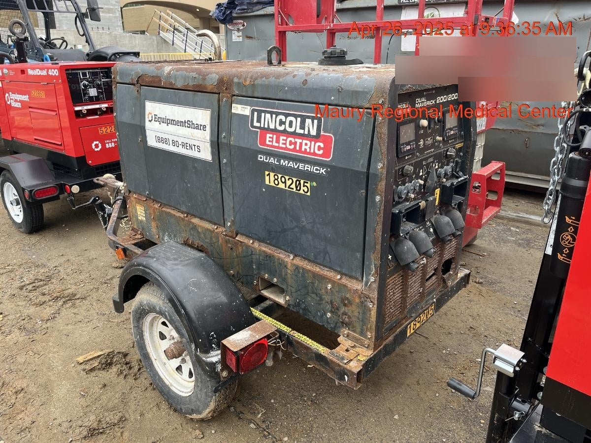 2021 Lincoln Electric Dual Maverick 200/200X Ready Pak 3, Includes Trailer, Cable Rack, Fender Light Kit