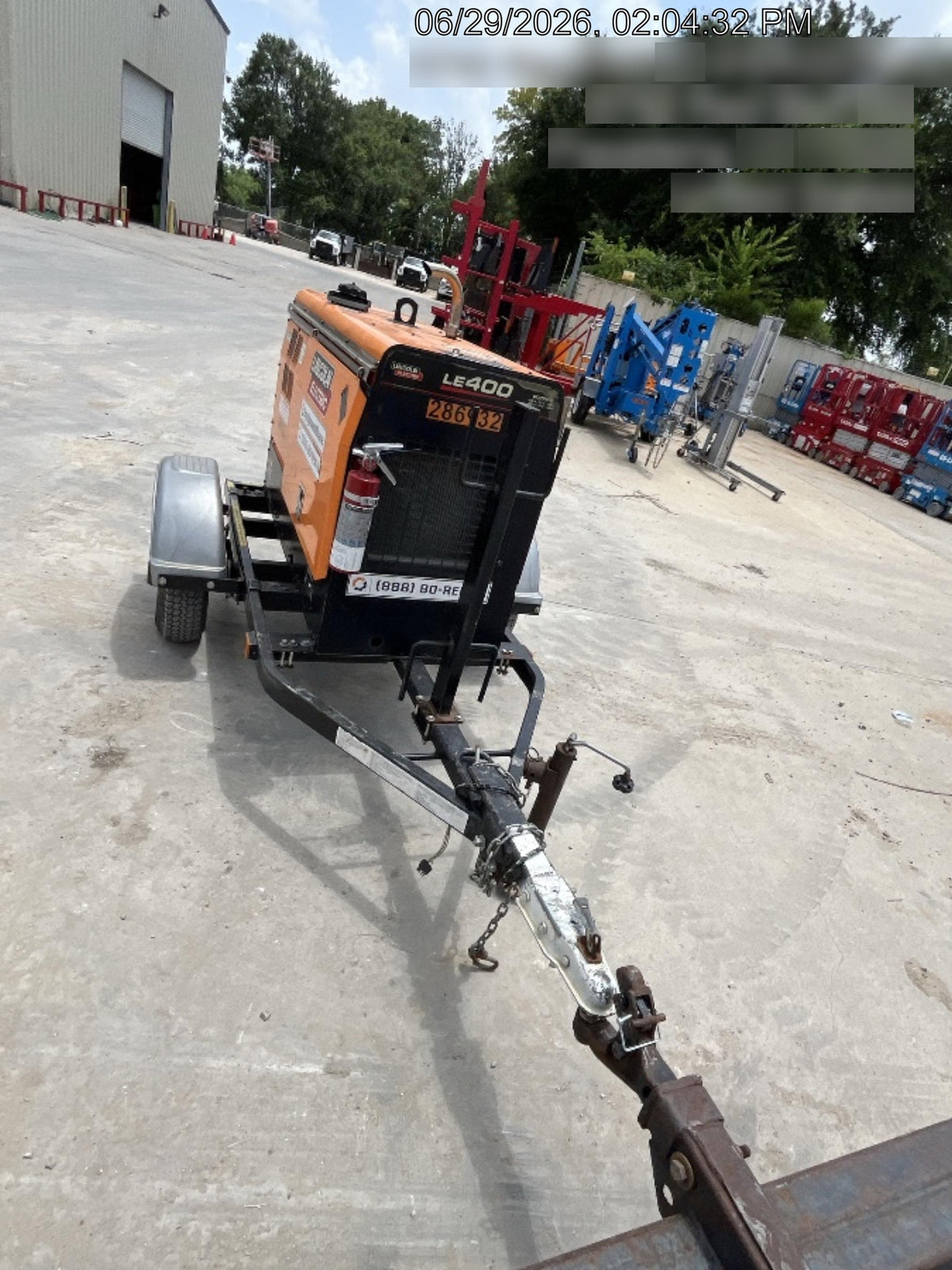 2022 Lincoln Electric LE400 Kubota V1505, Trlr, Cable Rack, Light Kit, ES Decals, T3