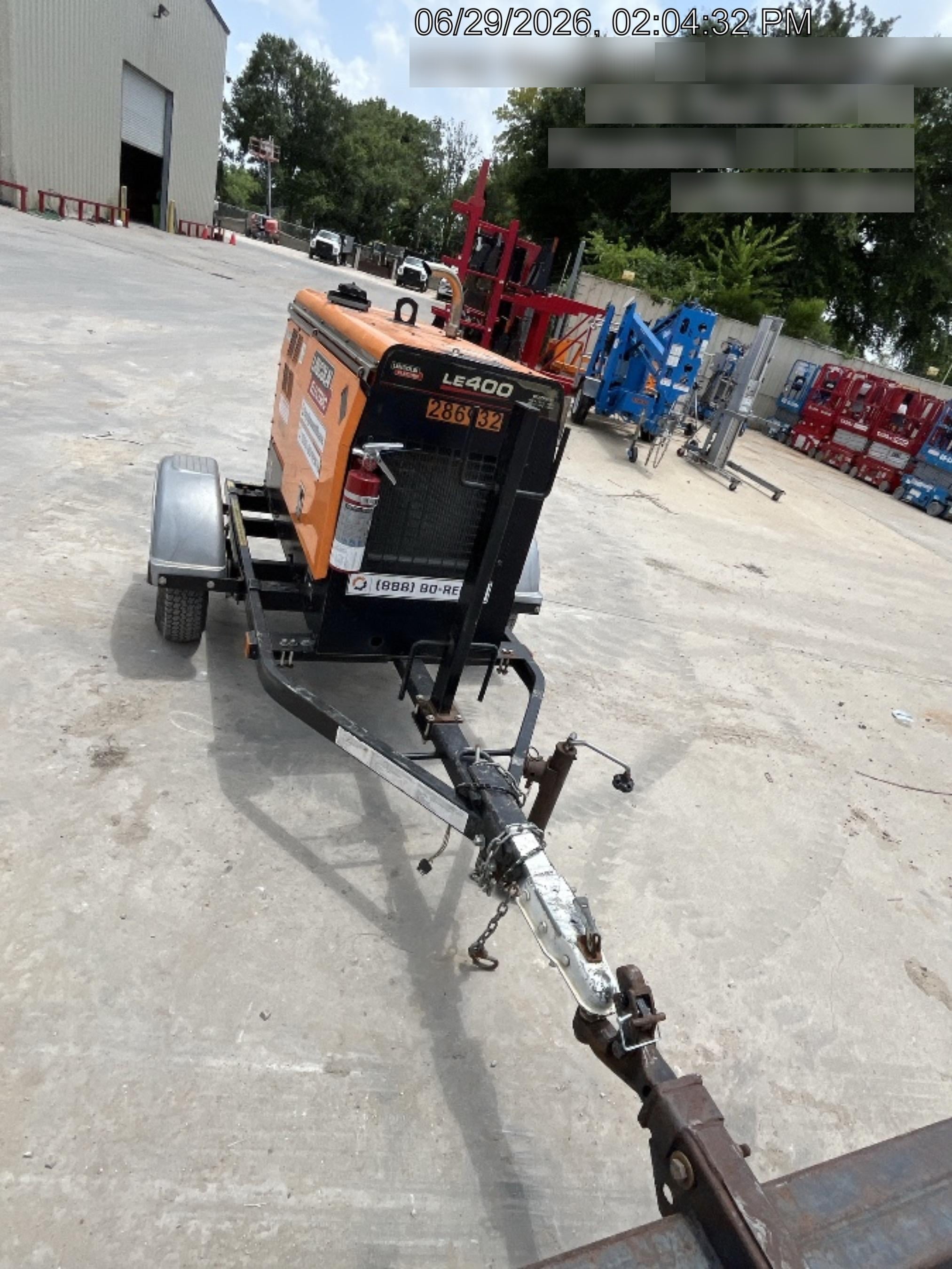 2022 Lincoln Electric LE400 Kubota V1505, Trlr, Cable Rack, Light Kit, ES Decals, T3