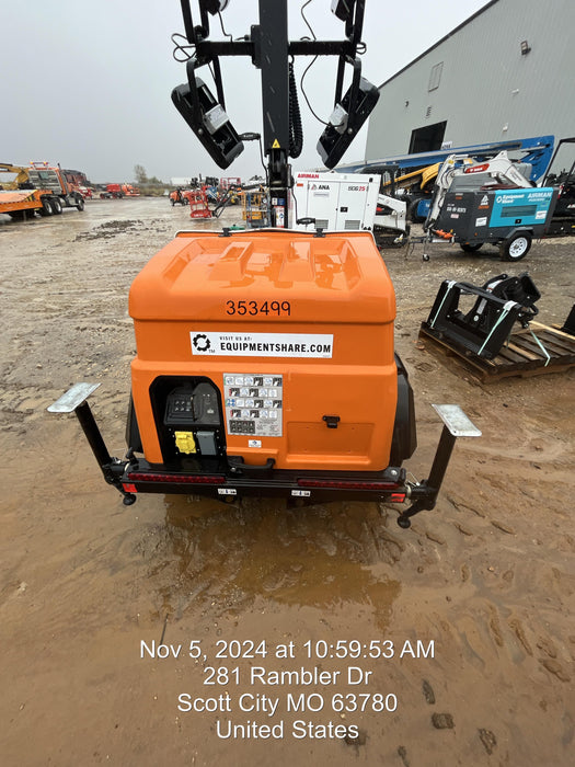 2023 Generac MLT2 Diesel, Flex Switch 120V Input, Powerzone Controller, (4) 320W LED Lights, 4kW Generator, 39.9 Gal Fuel Tank, 2" Ball, T3