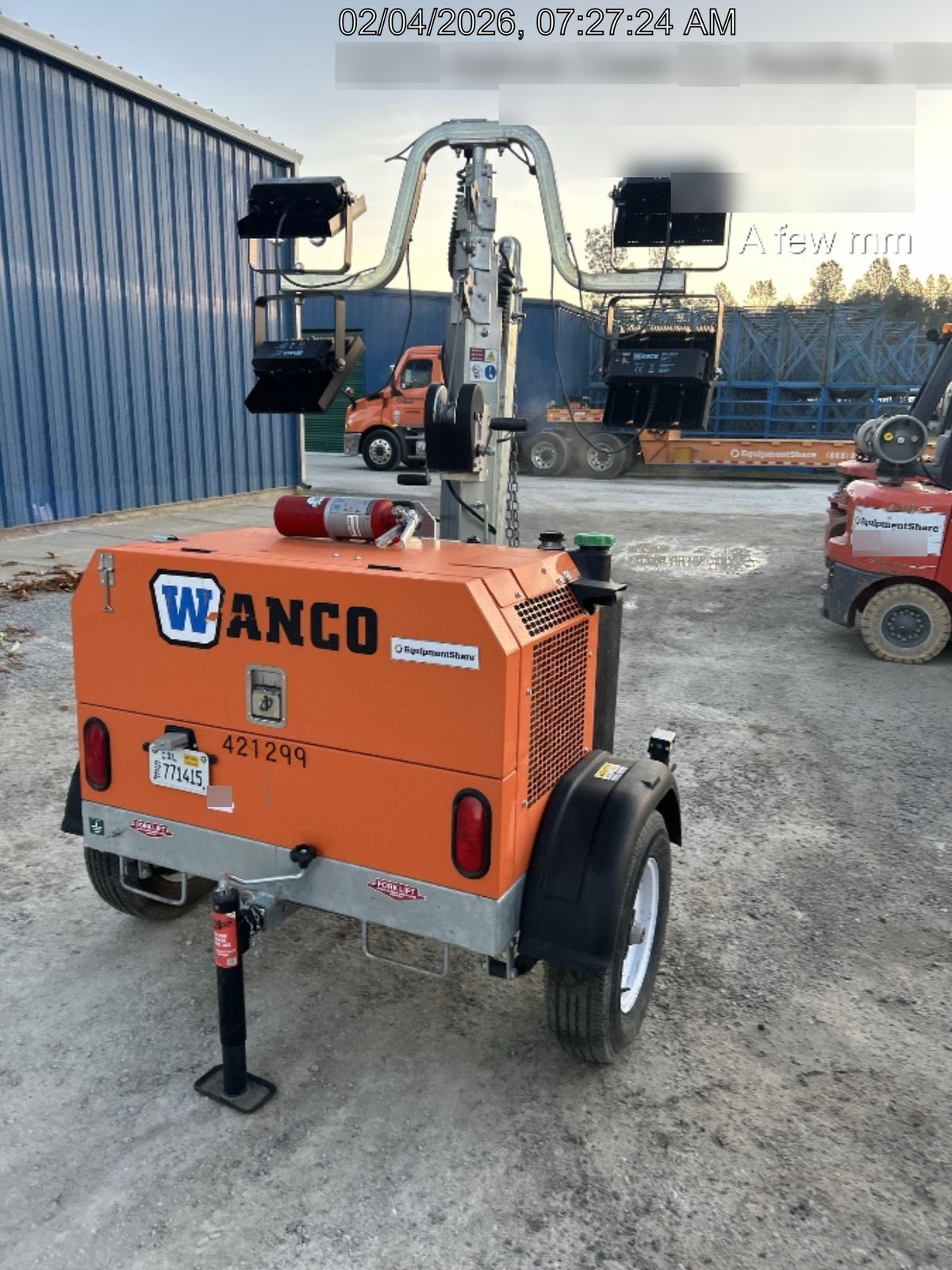 2024 Wanco WLTT-4MM4K Diesel, Deep Sea Controller, Shore Power Plug, Auto Start, (4) 350W LED Floodlights, 4kW Generator, 60 Gal Fuel Tank, 2" Ball, T3