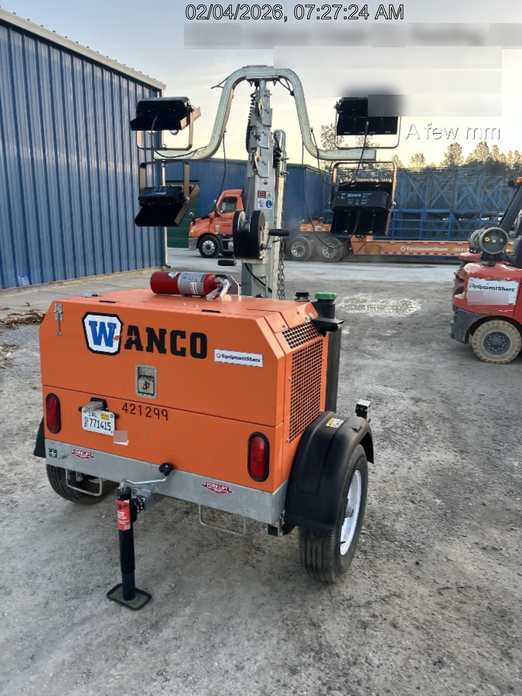2024 Wanco WLTT-4MM4K Diesel, Deep Sea Controller, Shore Power Plug, Auto Start, (4) 350W LED Floodlights, 4kW Generator, 60 Gal Fuel Tank, 2" Ball, T3