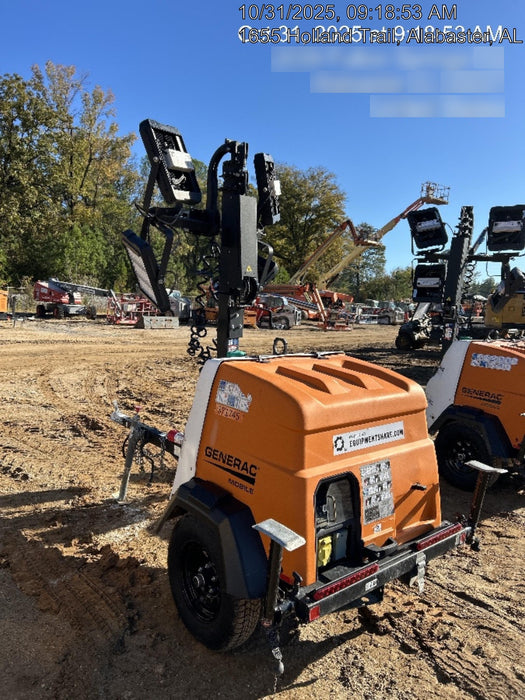 2023 Generac MLT2 Diesel, Flex Switch 120V Input, Powerzone Controller, 
(4) 320W LED Lights, 4kW Generator, 39.9 Gal Fuel Tank, 2" Ball, T3