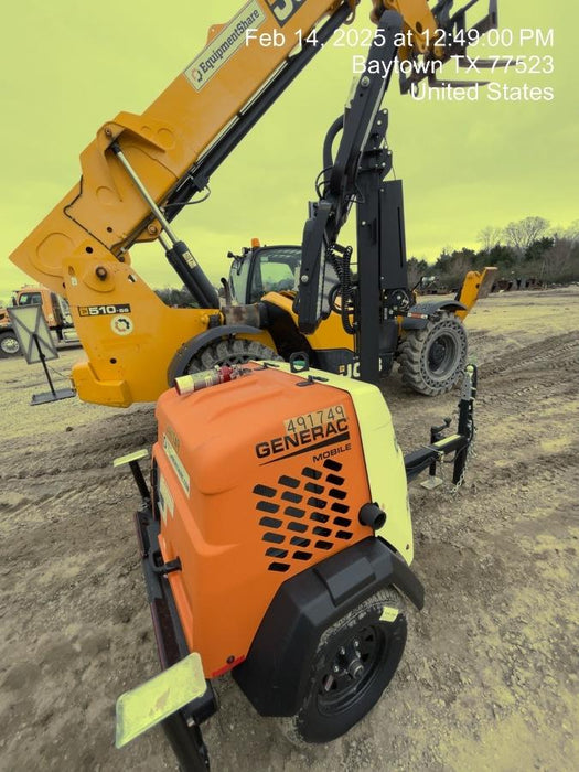 2025 Generac MLTS-4 Diesel, Mitsubishi L2E, 7.1 hp @1800 rpm, Flex Switch 120V Input, Powerzone Controller, (4) 320W LED Lights, 4kW Generator, 39.9 Gal Fuel Tank, 2" Ball, ES Decals