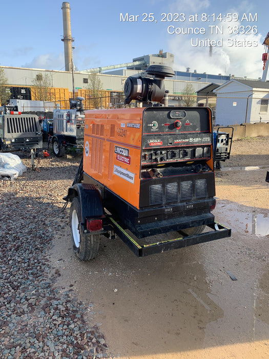 2021 Lincoln Electric Vantage 549X Ready Pak 3, ORANGE (includes trailer, cable rack, fender light kit)