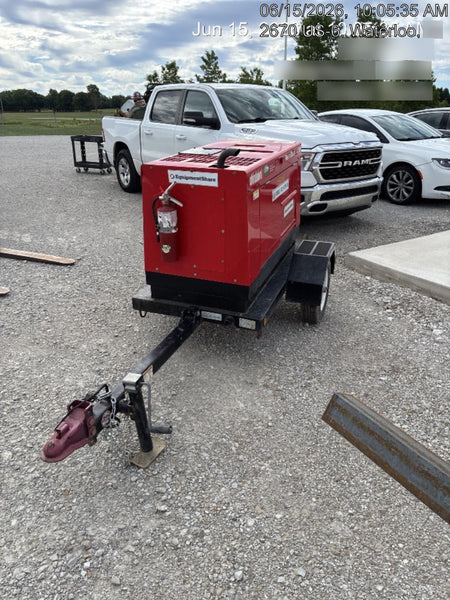 2022 Shindaiwa DGW400MDL Kubota D902 Engine, 23 HP, Dual Op Welder, Wire, Arc, Droop Stick, Tig, and CC Stick Functionality, Simulphase, 3 Phase and 1 Phase Gen Output, Single Axle NB Trlr, Slr Trckl Chrg 12V 12W, Fire Ext
