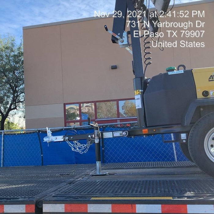 Allmand NLV3GR (4) LED Light Fixture 350W, 23' Vertical Mast, 3kW Prime, Towable, Deep Sea L401, Leveling Jacks, Yanmar T4F 5.8hp