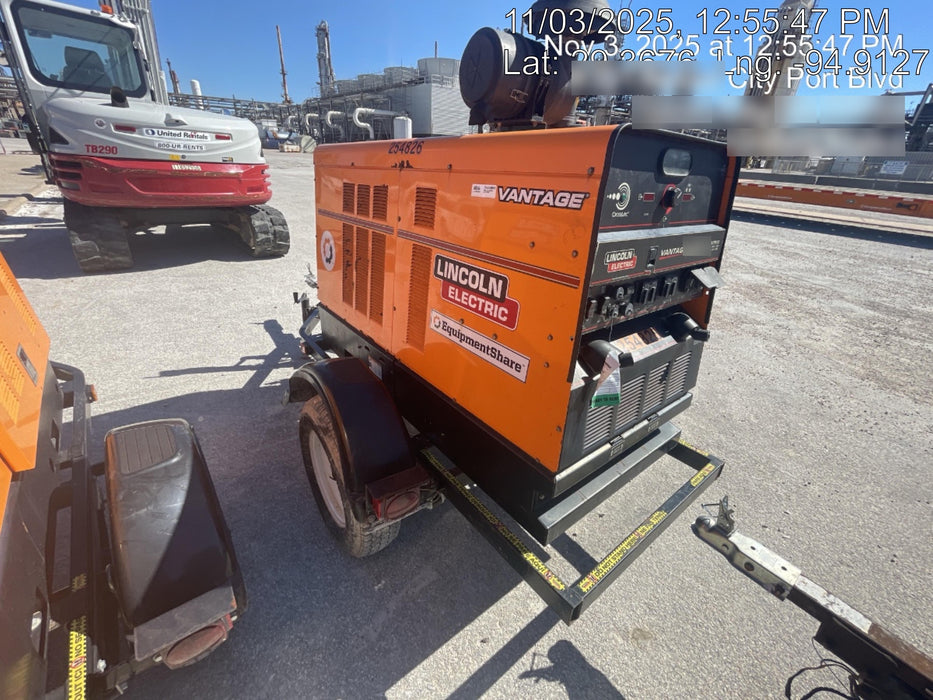 2022 Lincoln Electric Vantage 549X Crosslink Technology, Trailer Mounted, ES Decals, T3